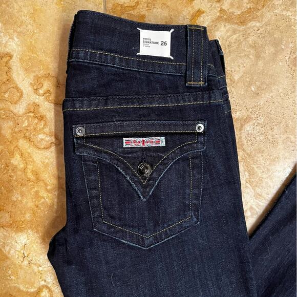 NEW Hudson Bootcut Petite Signature Midrise Dark Wash Denim Jeans Sz 26 NWT - Picture 4 of 15